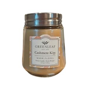 NWT - Greenleaf - Cashmere Kiss Candle - 4.3oz